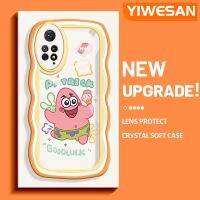 YIWESAN เคสสำหรับ Xiaomi Redmi โน๊ต11 Pro Note 5G 11e Pro,เคสปลาดาวแพททริกดีไซน์ใหม่ลายการ์ตูนขอบครีมกันกระแทกแบบใสนิ่มเคสมือถือโปร่งใสลายกล้องถ่ายรูปฝาครอบป้องกันเรียบง่ายอ่อนโยน