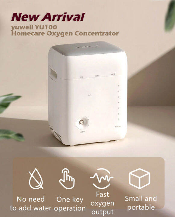 Yuwell YU100 1.0-7.0 L/M Portabl Oxygen Concentrator Oxygen Generator ...