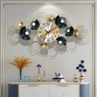 Light luxury wall clock living room home clock modern art mute clocks