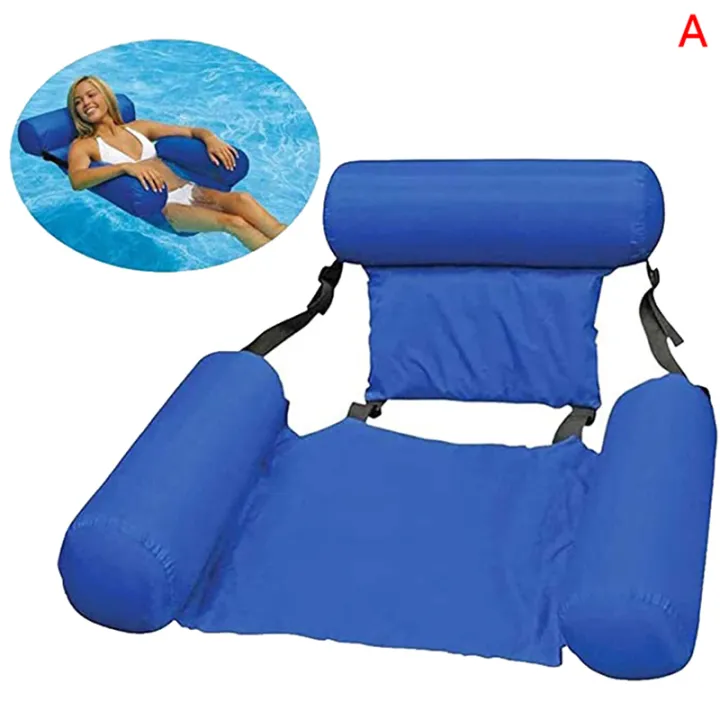 Jay Inflatable Floating Row Backrest Air Mattress Pool Water Mat