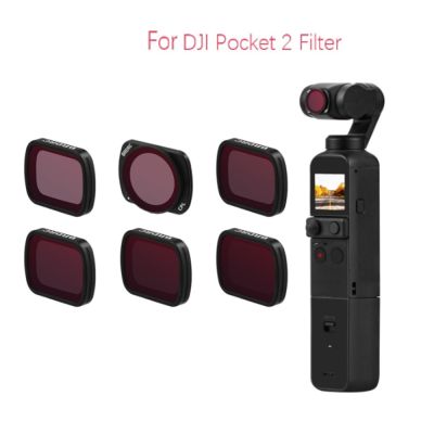 ดั้งเดิม! ชุดกล้องโดรนอะไหล่สำหรับ DJI Pocket 2กล้องตัวกรองป้องกันเลนส์ตัวหรี่แสงยูวีป้องกัน CPL อุปกรณ์เสริมโดรน