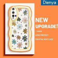 Dienya เคสสำหรับ Honor 20 เคสายดอกเดซี่ภาพวาดสีน้ำมันแฟชั่นมีสีสันสดใสน่ารักครีมคลื่นขอบเคสมือถือกันกระแทกแบบใสนิ่มเคสโปร่งใสลายกล้องถ่ายรูปที่เรียบปลอกป้องกัน