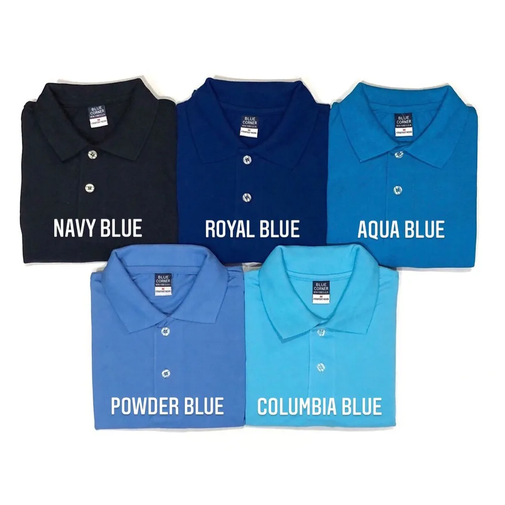 Blue corner polo shirt color chart Clearance