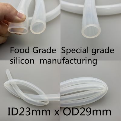 1meter 23x29 Silicone Tubing ID 23mm OD 29mm Food Grade Flexible Drink Tubing Pipe Temperature Resistance Nontoxic Transparent
