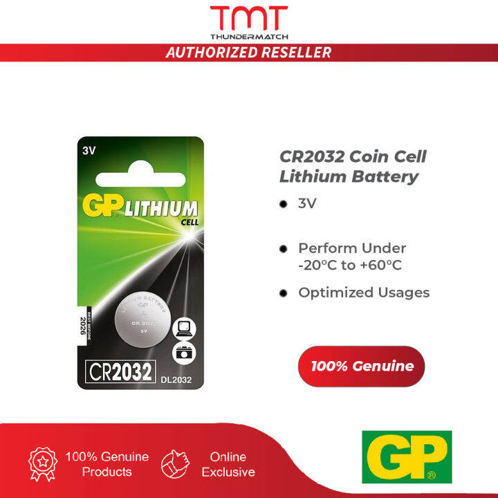 GP CR2032 Coin Cell Lithium Battery | Lazada