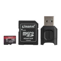 เม็มโมรี่การ์ด+++ 128 GB MICRO SD CARD (ไมโครเอสดีการ์ด) KINGSTON CANVAS REACT PLUS (MLPMR2/128GB)+++