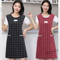 【hot sale】✴۞✈ D13 New style cotton vest home kitchen housework apron anti-fouling autumn fashion waist sling Korean simple style