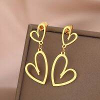 【hot】♠  Earrings 2022 Trends NEW Fashion Charms Gold Color Pendants Jewelry Weddings