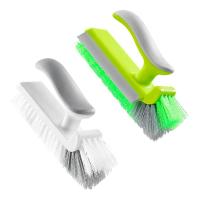 Wall Cleaning Brush Tile Scrubber Bathroom Scrubber V-Shaped Corner Brush Water Wiper Scraper Non-Slip Scrubbing Brush Cleaning Tools