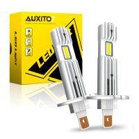 AUXITO H1ไฟ LED รถยนต์ E34ไม่มีพัดลมไฟหน้าขนาดเล็กสำหรับ Ford Fiesta โฟกัส MK7 MK3 Mondeo MK4 BMW E53 E90 E46โคมไฟอัตโนมัติ