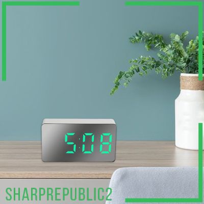 [SHARPREPUBLIC2] Digital Alarm Clock Large Date Snooze Time 3\ Table Clocks Decoration