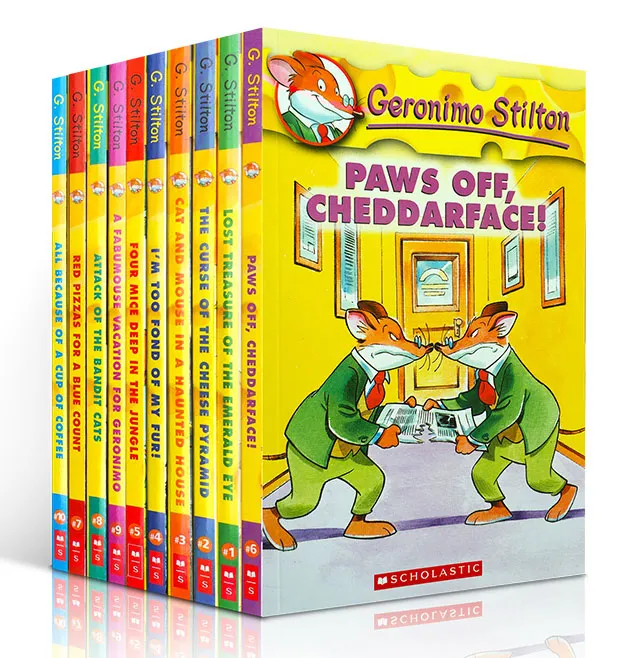 10 Books Geronimo Stilton 1-10 English Color Picture Adventure Novel Manga  Comic Story Chapter Book Age 5 and up kids children | Lazada PH