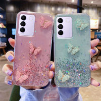 เคสที่สง่างาม Vivo Y36 V27e V27 Pro V27 5G ล่าสุด2023อะคริลิกสีสันผีเสื้อตกแต่งนิ่มโปร่งใสเคสใส่โทรศัพท์ Vivo V27 V27Pro 5G เคสฝาครอบ5G