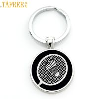 【DT】TAFREE novelty fashion photo jewelry vintage badminton keychain men women casual sports key chain ring holder for car bag SP904 hot