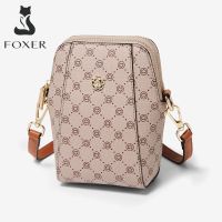 ✣ FOXER New Women PVC Leather Cellphone Bag Girl Small Purse Shoulder Messenger Bag Female Crossbody Bags Lady Prints Phone Pocket