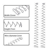 FINEWE Custom Ectangular การบีบอัดสปริงอุปกรณ์เสริมเส้นผ่านศูนย์กลางลวด1.0มม. สูง7มม. กว้าง21มม. ยาว190มม. สแควร์สปริง