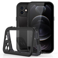 IP68 Real Waterproof Case For 13 12 Pro Max 12 Mini 11 Pro X 10 XR XS Max Clear Underwater Protect Water Proof Phone Case