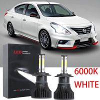 ชุดหลอดไฟหน้าฮาโลเจน LED 6000K 2013 6000K แบบเปลี่ยน สําหรับ Nissan Almera N17 2012-2020 2PCS