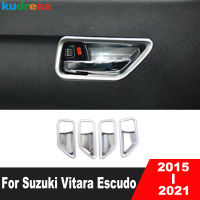 สำหรับ Suzuki Vitara Escudo 2015 2016 2017 2018 2019 2020 2021 ABS Matte รถด้านในประตู Handle Bowl Trim อุปกรณ์ตกแต่งภายใน