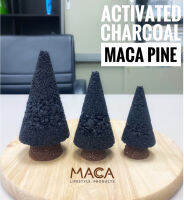 ถ่านดูดกลิ่น รูปต้นสน (MACA PINE Activated Charcoal) ผลิตจากถ่านกัมมันต์จากกะลามะคาเดเมีย ใช้ตกแต่งบ้าน ดูดกลิ่น ดูดความชื้น ปรับอากาศบริสุทธิ์