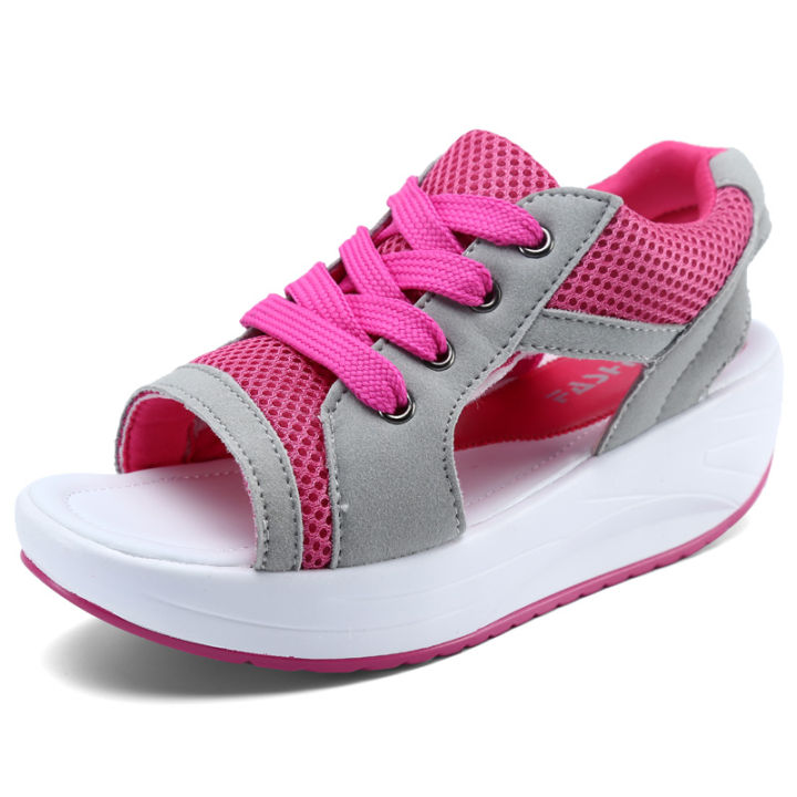orngmall-รองเท้าแตะผู้หญิงแพลตฟอร์มผู้หญิงใหม่รองเท้าแตะมีส้นสบายเปิดหัวแม่เท้าลำลองฤดูร้อนรองเท้ากีฬา35-42