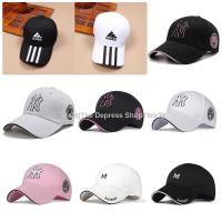 ☊ MLB NY M Men Women Cotton Baseball Cap Letter Outdoor Sports Cap Embroidered Hat Sun Hat