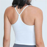 CWNepoagym EMOTION Buttery Soft Women Workout Crop Tank s With Y Strappy Back Longline Gym Top With Removable Padding