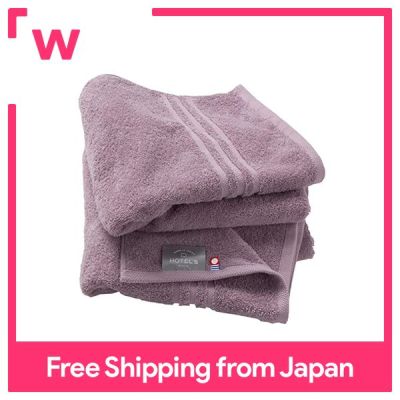 Hiorie ชุดมินิผ้าเช็ดตัวที่ผ่านการรับรองผ้าเช็ดตัว Imabari ขนาดประมาณ45 × 100ซม. โรงแรม2แผ่นทำจากผ้าฝ้าย Mauve 100% ดูดซับน้ำได้ดีผลิตในแบรนด์ Imabari ญี่ปุ่น