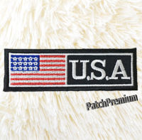 ?ธงอเมริกา USA - ตัวรีด (Size M) ตัวรีดติดเสื้อ