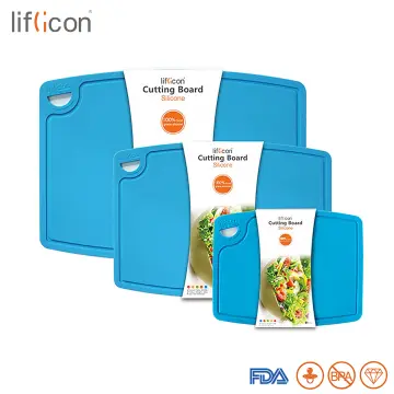 Liflicon Silicone Cutting board(Middle Size) Yellow