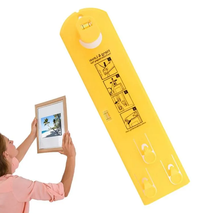 Goodergear Picture Hanger, Picture Hanging Tool With Level Easy