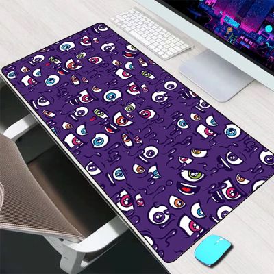 Evil Eyes Mouse Pad Large Gaming Accessories Mouse Mat Keyboard Mat Desk Pad Silicone Computer Mousepad PC Gamer Laptop Mausepad