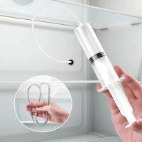 5PCS Refrigerator Drain Clean Brush Wash Brush Suction Syringe Hose Fridge Cleaner Stick Dredge Tool 1.5M Drain Hole Kit Cleaning Tools