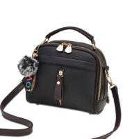 Multicolor Synthetic Leather Sling Bag Plain Design Size 25x21cm for Women