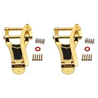 2X Vibrato Bridge Tailpiece B7 Jazz Guitar for ES355 Gold