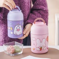 600ml Stainless Steel Insulation Cup 3 Layer Insulation Children Water Bottle Non-toxic Hot Drinks Thermos for Children Adult