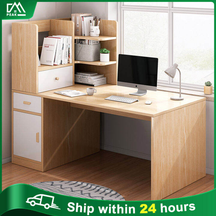 120cm Study Table with Shelf Drawer Office Table Computer Table Lazada PH