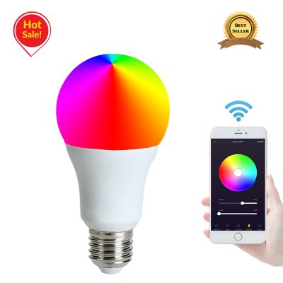 Tuya Wi-Fi Smart LED Bulb 9W E27 RGBCW LED Lamp Dimmable Timer Function RGB LED Bulb