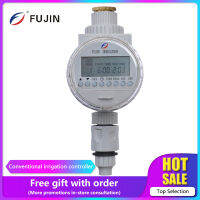 FUJIN Solar Panel Water Timer Digital ตัวควบคุมการจ่ายน้ำในสวน,ตัวจับเวลาหน้าจอ LCD พลังงานแสงอาทิตย์ระบบชลประทานอัตโนมัติ