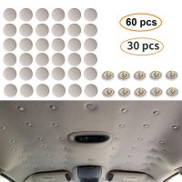 【hot】 30/60Pcs Car Interior Roof Headliner Ceiling Fixing Screw Fabric Buckle Rivets Retainer Cap Repair Automotive