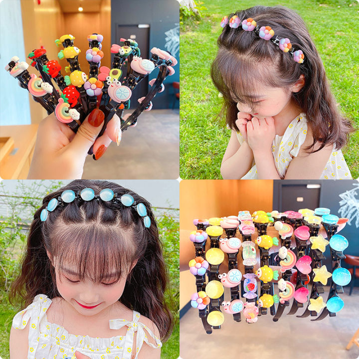 Cute Hair Hoop with Clips Multipurpose Princess Hairstyle Headband