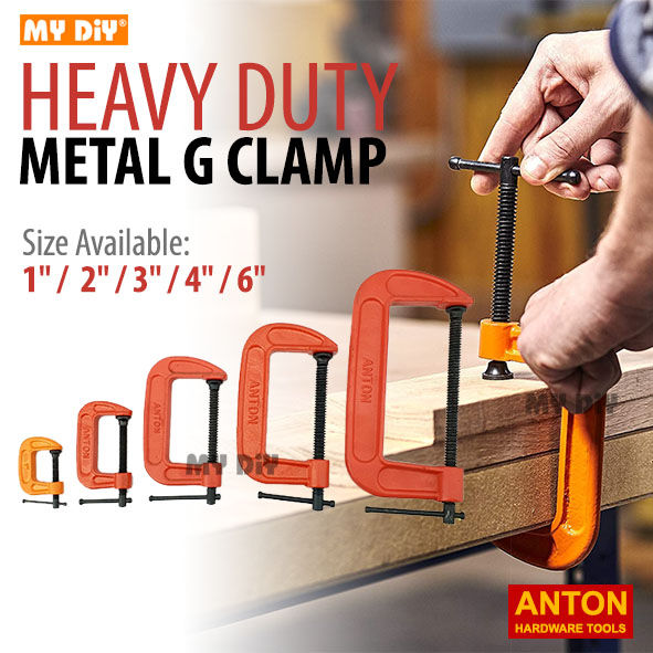MYDIYHOMEDEPOT - Anton Heavy Duty Metal G Clamp Carpenter Handyman