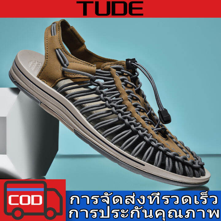 tude-2023-จัดส่ง24ชม-keen-ไทยแลนด์สปอต-พร้อมส่งจากไทย-รองเท้าถักเชือก-รุ่นใหม่-และรุ่นเก่า-สไตล์-เชือกถักสาน-รองเท้าเดินป่า-ชาย-หญิง