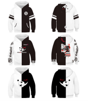 เสื้อกันหนาว Danganronpa โมโนคุมะเสื้อฮู้ทเด็กพิมพ์ลาย3D สำหรับเด็กผู้ชายเสื้อนอกเสื้อโค้ทของเด็กผู้หญิง