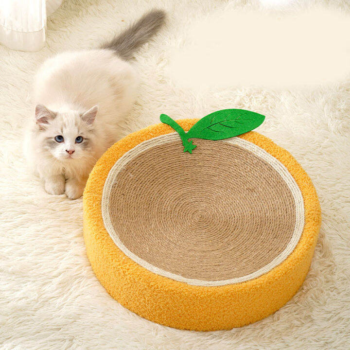 Cat Scratch Bowl Round Cat Scratcher Bed Orange for Family Lazada