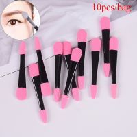 ELEGANT 10pcs Eyeshadow Applicator Pro Sponge Double Ended Eye Shadow Make Up Supplies Portable Eye Shadow Brushes Powder Brush