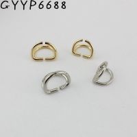 10-50pcs 15mm 18mm Inside Double d ring hardware metal round edge d-ring Rings for Strap Bags Garment Accessories Belt Connector