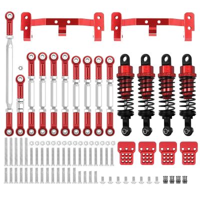 WPL C14 C24 MN D90 MN99S Metal Chassis Link Rod Pull Rod Mount Holder Shock Absorber Set RC Car Upgrades Parts Accessories  Power Points  Switches Sav