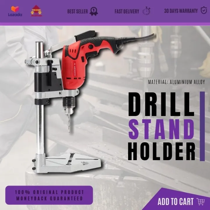 Power Tools Accessories Bench Drill Press Stand Clamp Base Frame For Electric Drills Diy Tool Hand Holder Woodwork Guaranteed Heavy Duty Universal Support Drilling Rotary