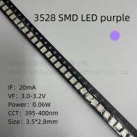 3528 LED แบบ SMD สีแดงสีเหลืองสีเขียวสีขาวสีน้ำเงินสีส้มน้ำเงินเข้มชมพู1210ไดโอดเปล่งแสง100ชิ้น/ล็อตชิ้นส่วนวงจรไฟฟ้า